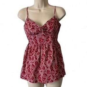Vintage Fall 07 Gap Red & White Babydoll Cami, Women's Size XS